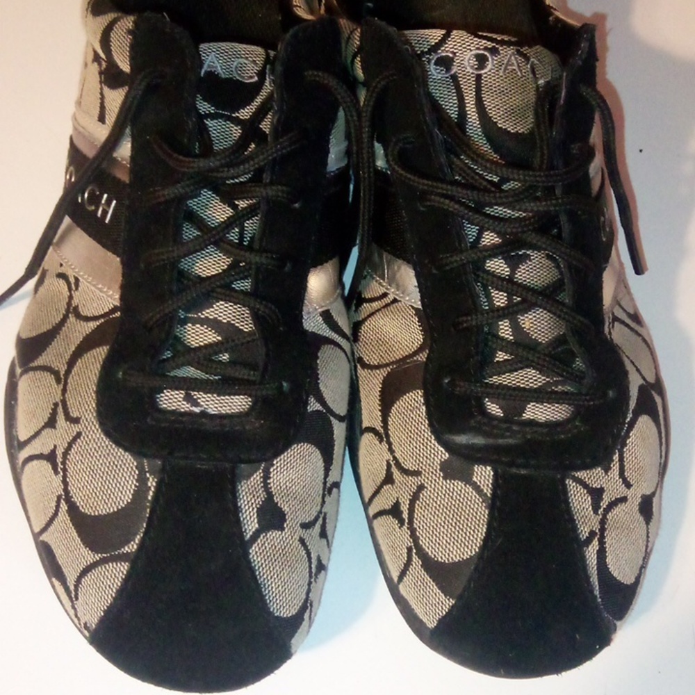 Coach  Women's Blue, gray, silver Fashion Sneakers,  lace up,  Size 10M